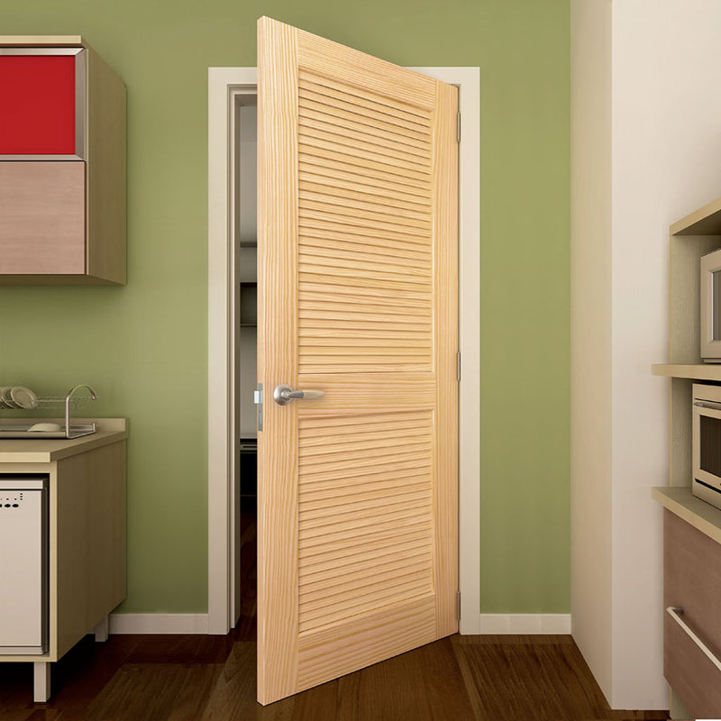 KIBY Solid Wood Louvered Slab Interior Door & Reviews Wayfair